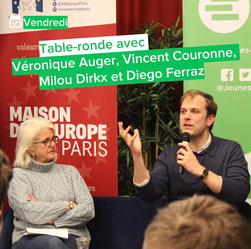 Table-ronde avec Véronique Auger, Vincent Couronne, Milou Dirkx et Diego Ferraz, Maison de l'Europe Paris