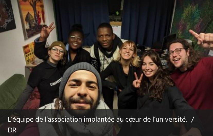 L'équipe de l'association implantée au cœur de l'université