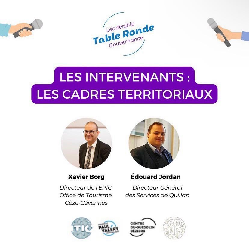 Intervenants, les cadres territoriaux