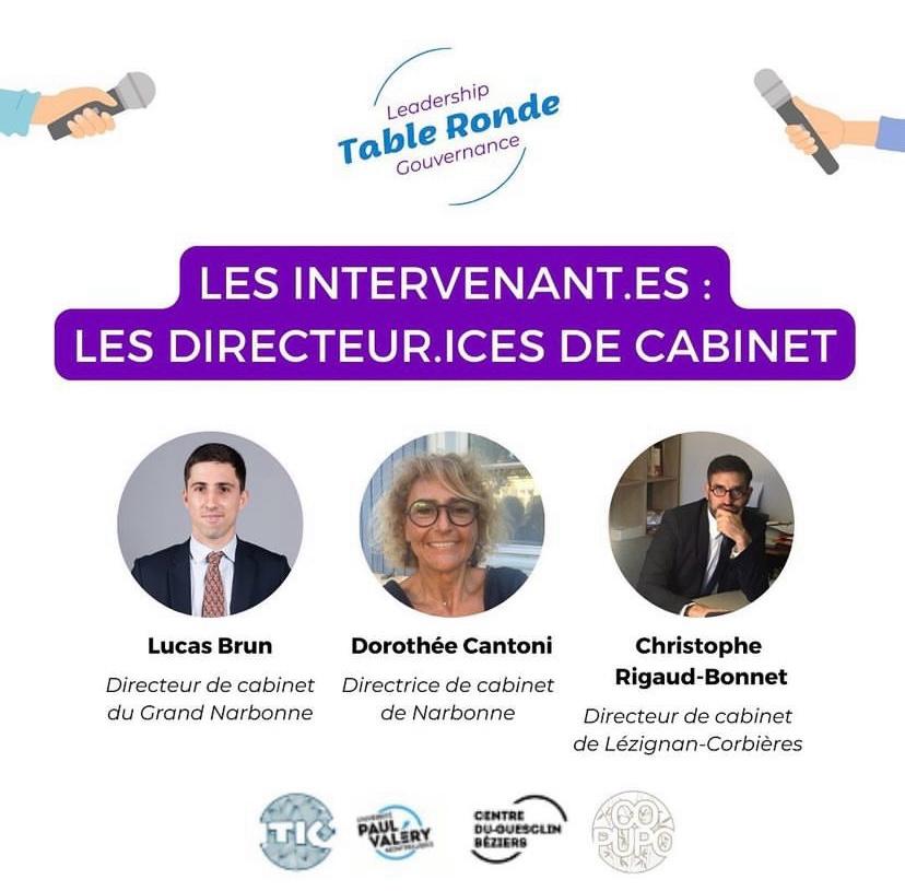Intervenant·es, les directeur·ices de cabinet